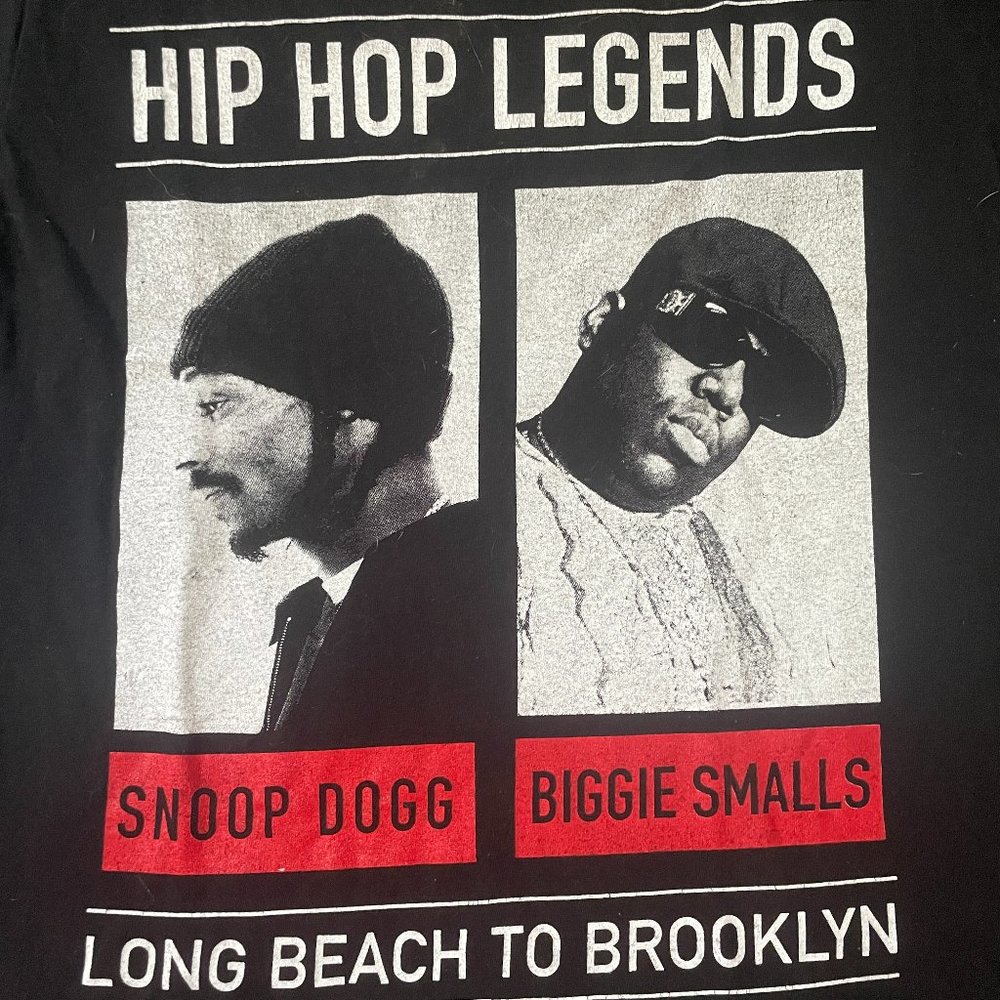 Coast To Coast Hip Hop Legends With Biggie Smalls Tee